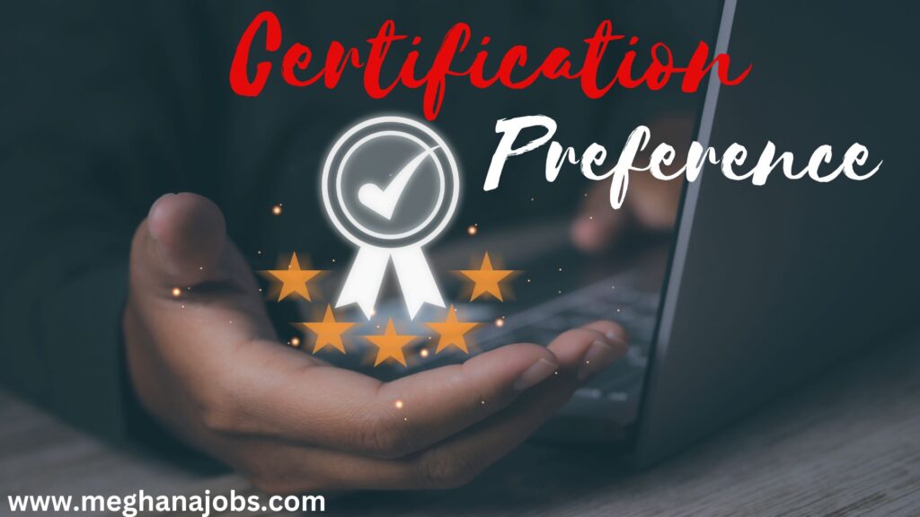 Certification preference