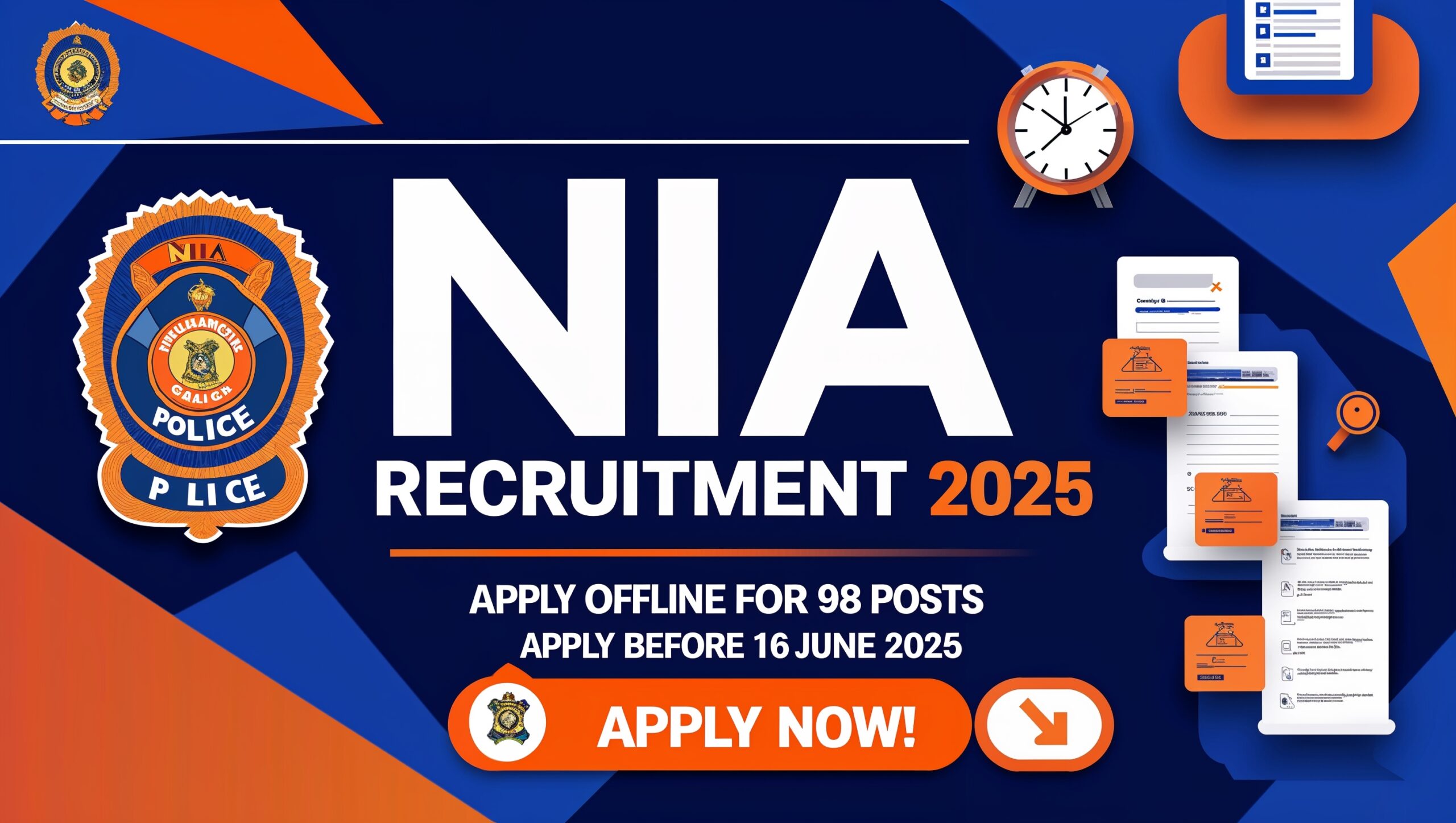 NIA Recruitment 2025