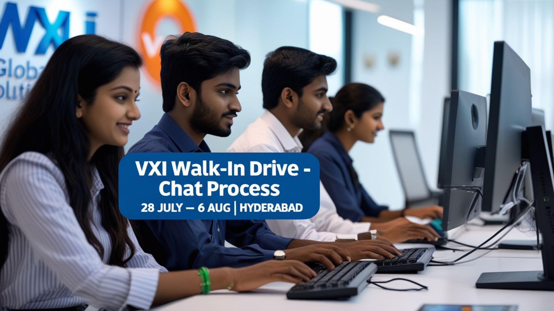 VXI Walk-In Drive Hyderabad Chat Process Jobs for Freshers